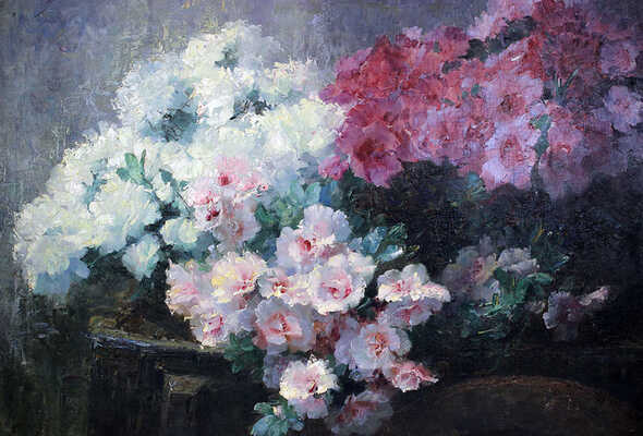 Лапшин Георгий Александрович. Натюрморт «Цветы» 